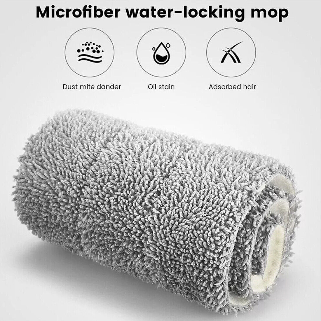 Spray Mop For Floor Cleaning 5 Reusable Microfibre Pads Water Bottle Tank UK - Image 2